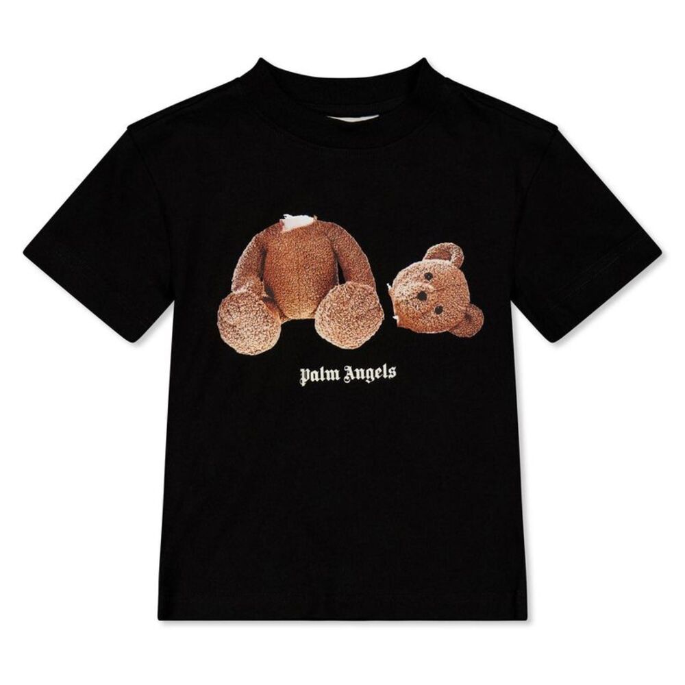 Palm Angels Childrens/Kids Bear T-Shirt / Black